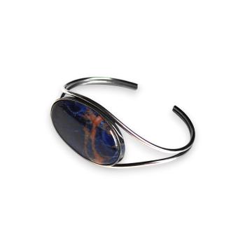 Armspange mit Sodalith in 925 Silber