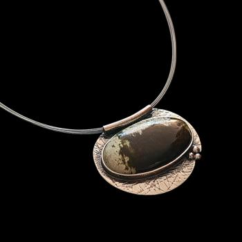 Preview: Halsschmuck Grünopal in 925 Silber