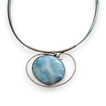 Preview: Halsschmuck Larimar in 925 Silber