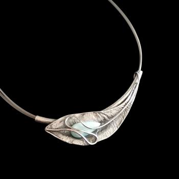 Halsschmuck Larimar in 925 Silber