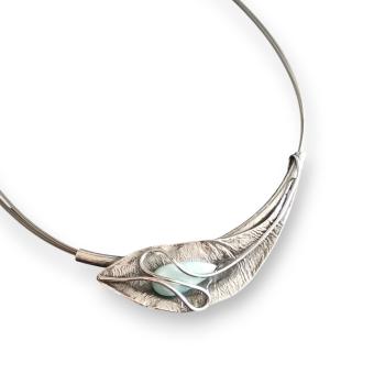 Halsschmuck Larimar in 925 Silber