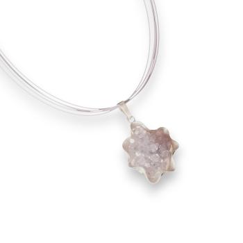 Halsschmuck mit Amethystrose