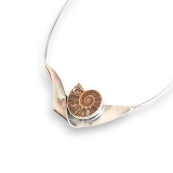 Halsschmuck Ammonit in 925 Silber