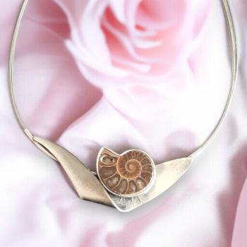 Halsschmuck Ammonit in 925 Silber