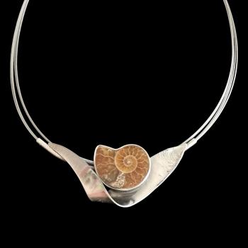 Halsschmuck Ammonit in 925 Silber
