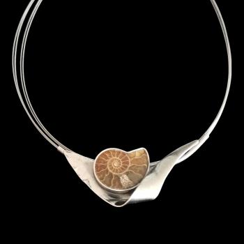 Halsschmuck Ammonit in 925 Silber