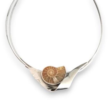 Halsschmuck Ammonit in 925 Silber