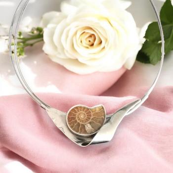 Halsschmuck Ammonit in 925 Silber