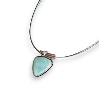 Halsschmuck Larimar in 925 Silber