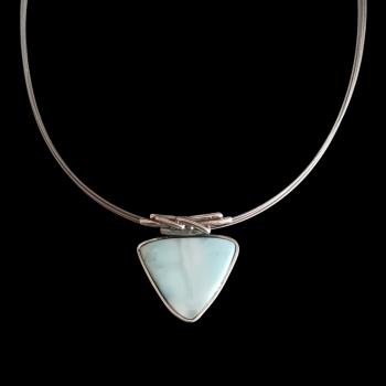 Halsschmuck Larimar in 925 Silber