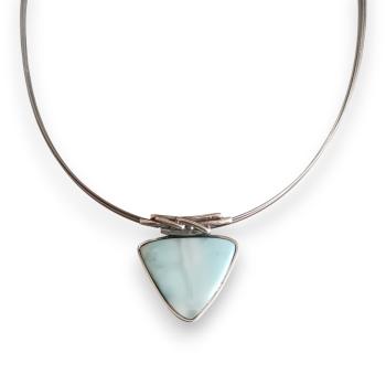 Halsschmuck Larimar in 925 Silber