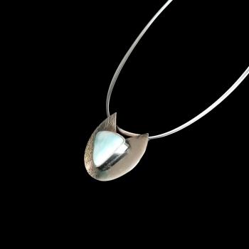 Halsschmuck Larimar in 925 Silber