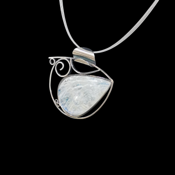 Halsschmuck Mondstein in 925 Silber