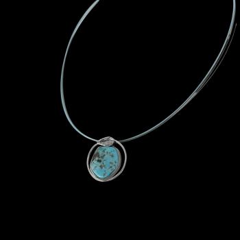 Halsschmuck mit Türkis in 925 Silber