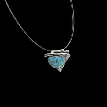 Halsschmuck mit Türkis in 925 Silber