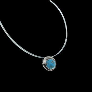 Halsschmuck mit Türkis in 925 Silber
