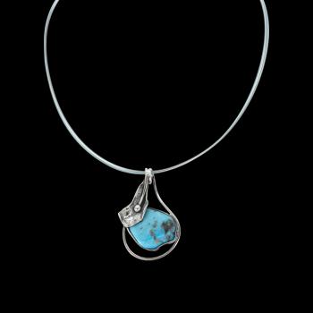 Halsschmuck mit Türkis in 925 Silber