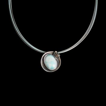 Halsschmuck Larimar in 925 Silber
