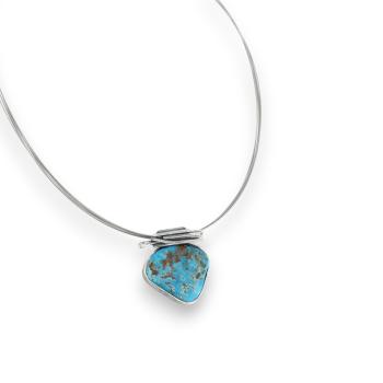Halsschmuck mit Türkis in 925 Silber