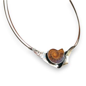 Halsschmuck Ammonit in 925 Silber