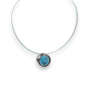 Halsschmuck mit Türkis in 925 Silber