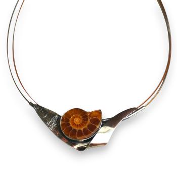 Halsschmuck Ammonit in 925 Silber