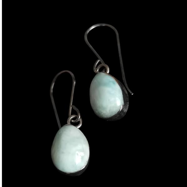 Ohrhänger Larimar in 925 Silber