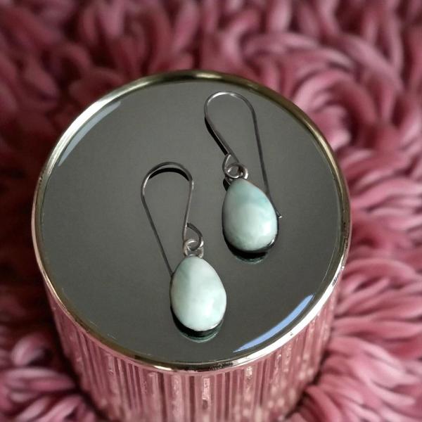 Ohrhänger Larimar in 925 Silber
