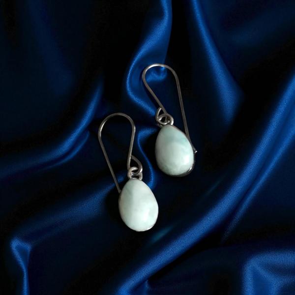 Ohrhänger Larimar in 925 Silber