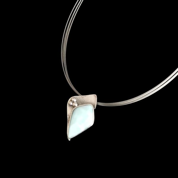 Halsschmuck Larimar in 925 Silber
