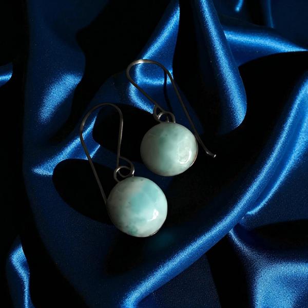 Ohrhänger mit Larimar