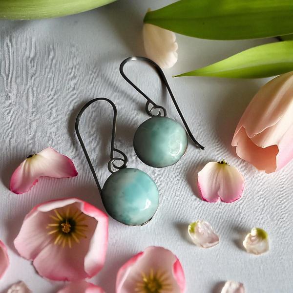 Ohrhänger mit Larimar
