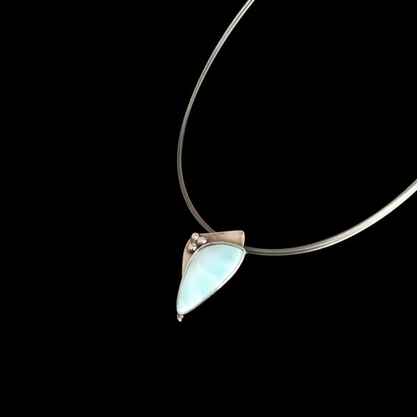Halsschmuck Larimar in 925 Silber