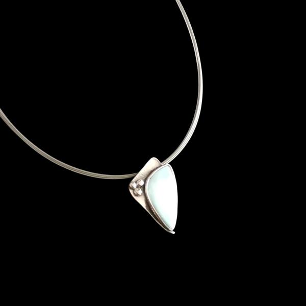 Halsschmuck Larimar in 925 Silber