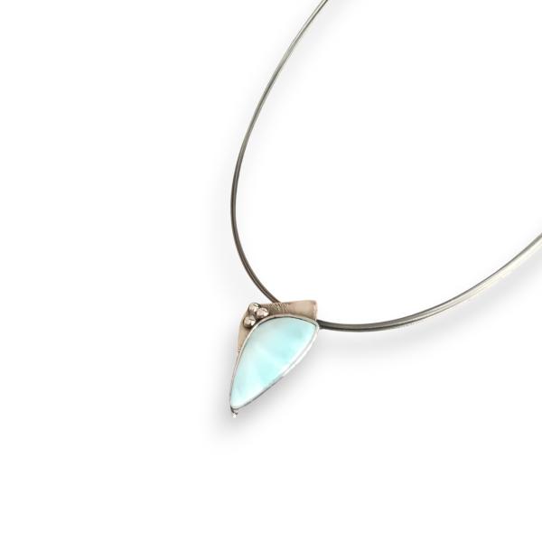 Halsschmuck Larimar in 925 Silber