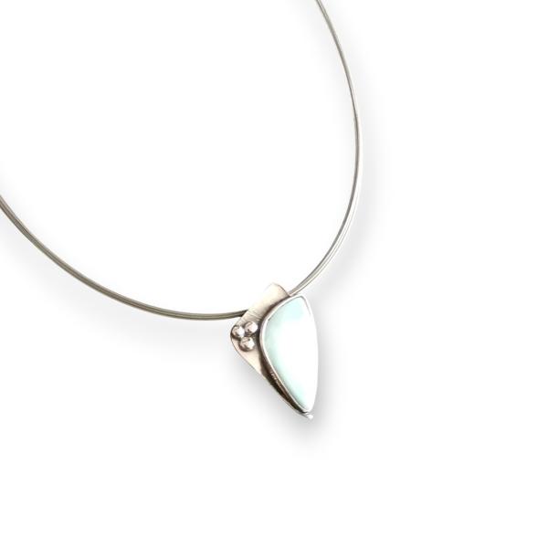 Halsschmuck Larimar in 925 Silber