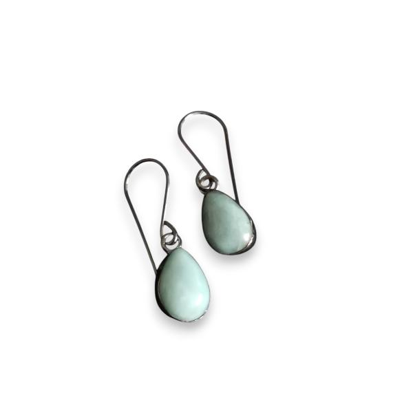 Ohrhänger Larimar in 925 Silber