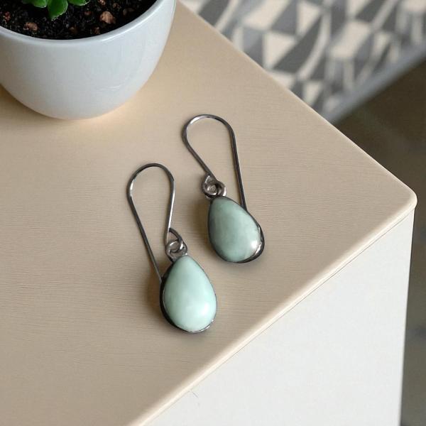 Ohrhänger Larimar in 925 Silber