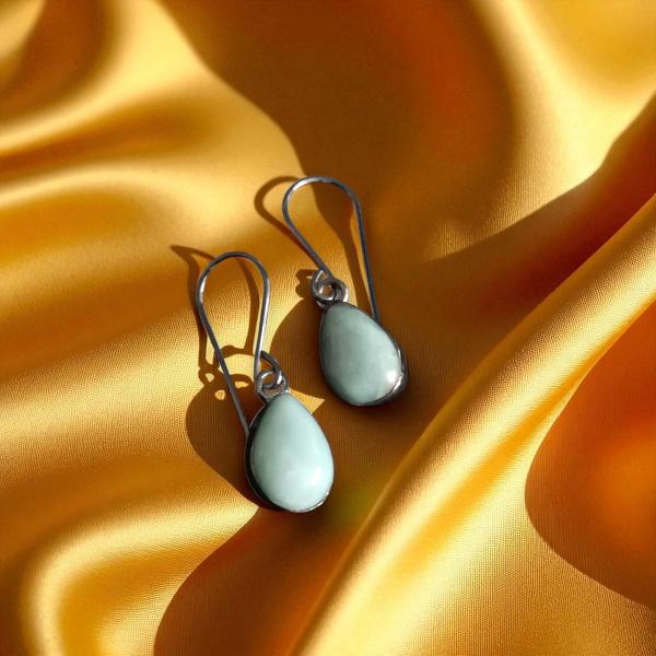 Ohrhänger Larimar in 925 Silber