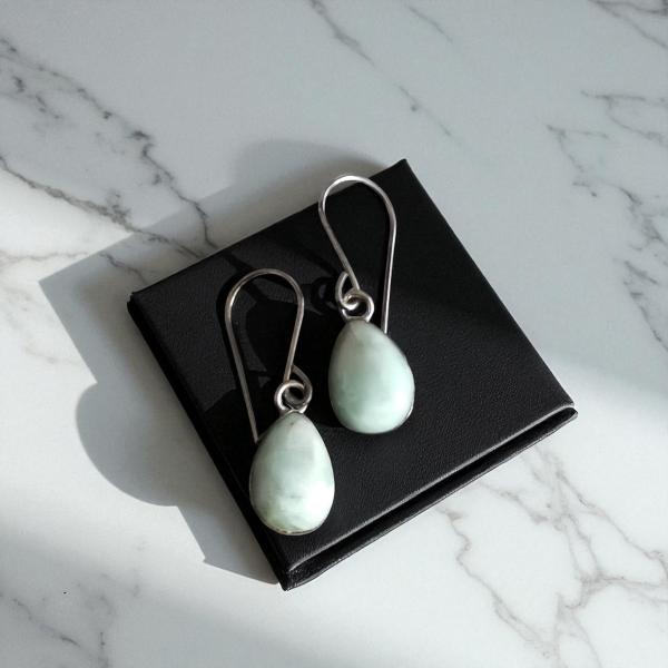 Ohrhänger Larimar in 925 Silber