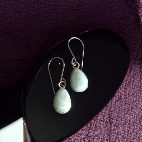 Ohrhänger Larimar in 925 Silber