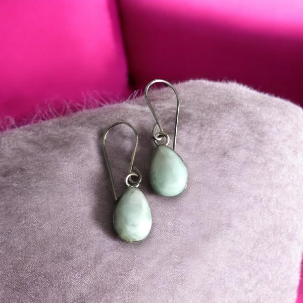 Ohrhänger Larimar in 925 Silber