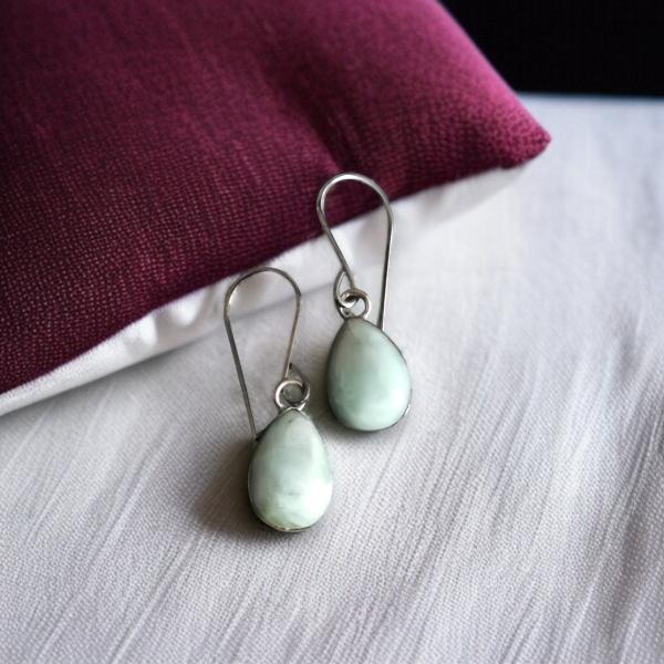 Ohrhänger Larimar in 925 Silber