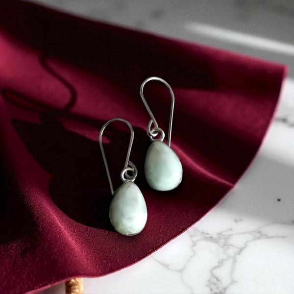 Ohrhänger Larimar in 925 Silber