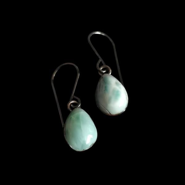 Ohrhänger Larimar in 925 Silber