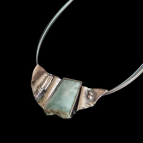 Halsschmuck Larimar in 925 Silber