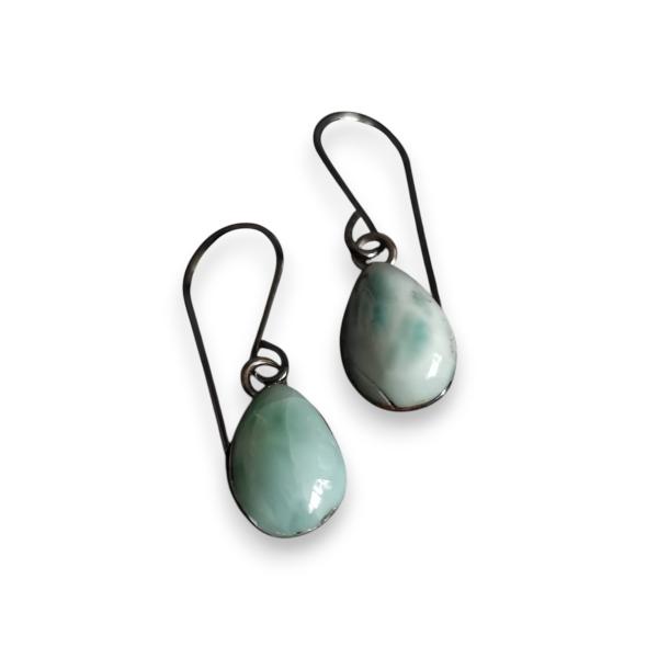 Ohrhänger Larimar in 925 Silber