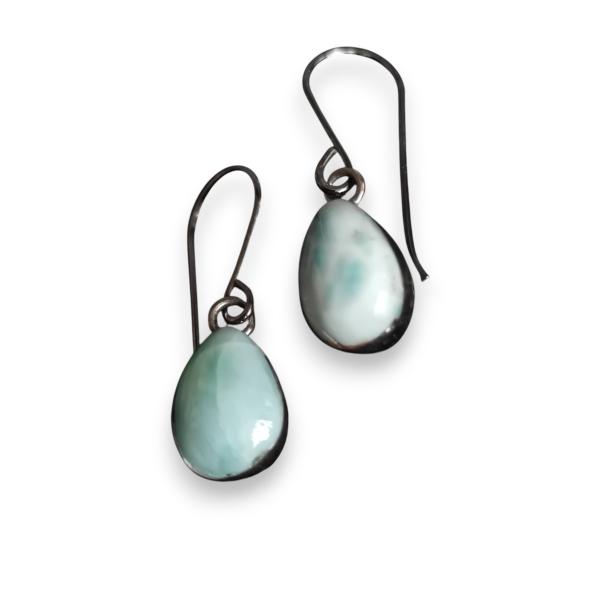 Ohrhänger Larimar in 925 Silber