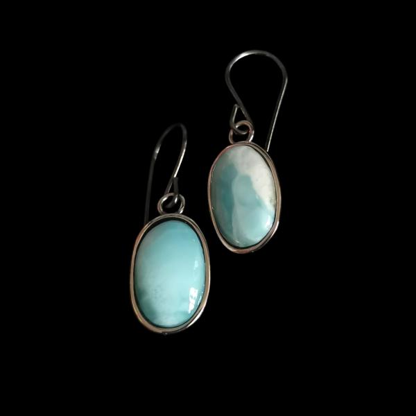 Ohrhänger Larimar in 925 Silber