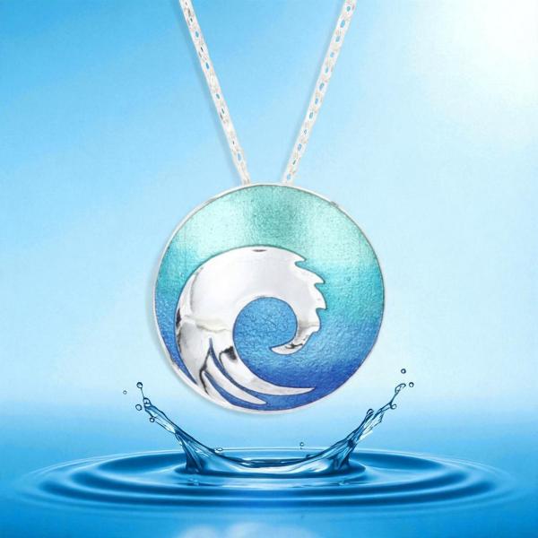 AH Shines of Color "Welle" blau